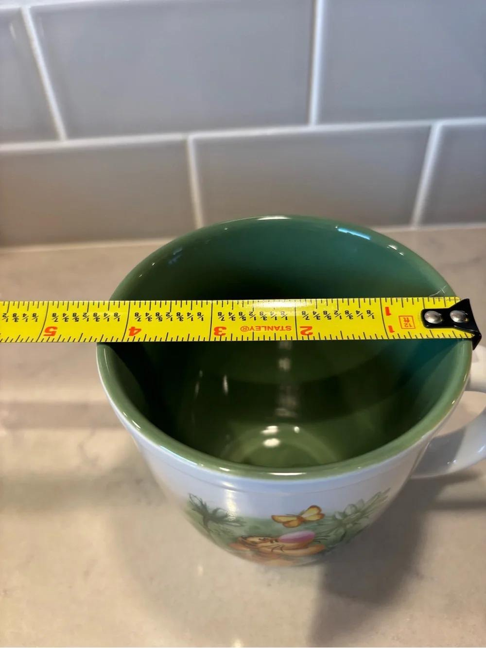 Disney Store Green Tigger Large 16 oz mug